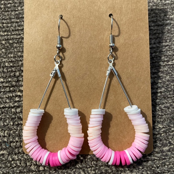 Hand Crafted Jewelry - Handmade earrings. Clay beads.